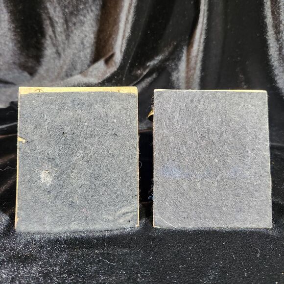 Brass Owl Bookends Set Figural Figurine w Book Holder Lip Ornate Vintage Korea - Picture 6 of 12